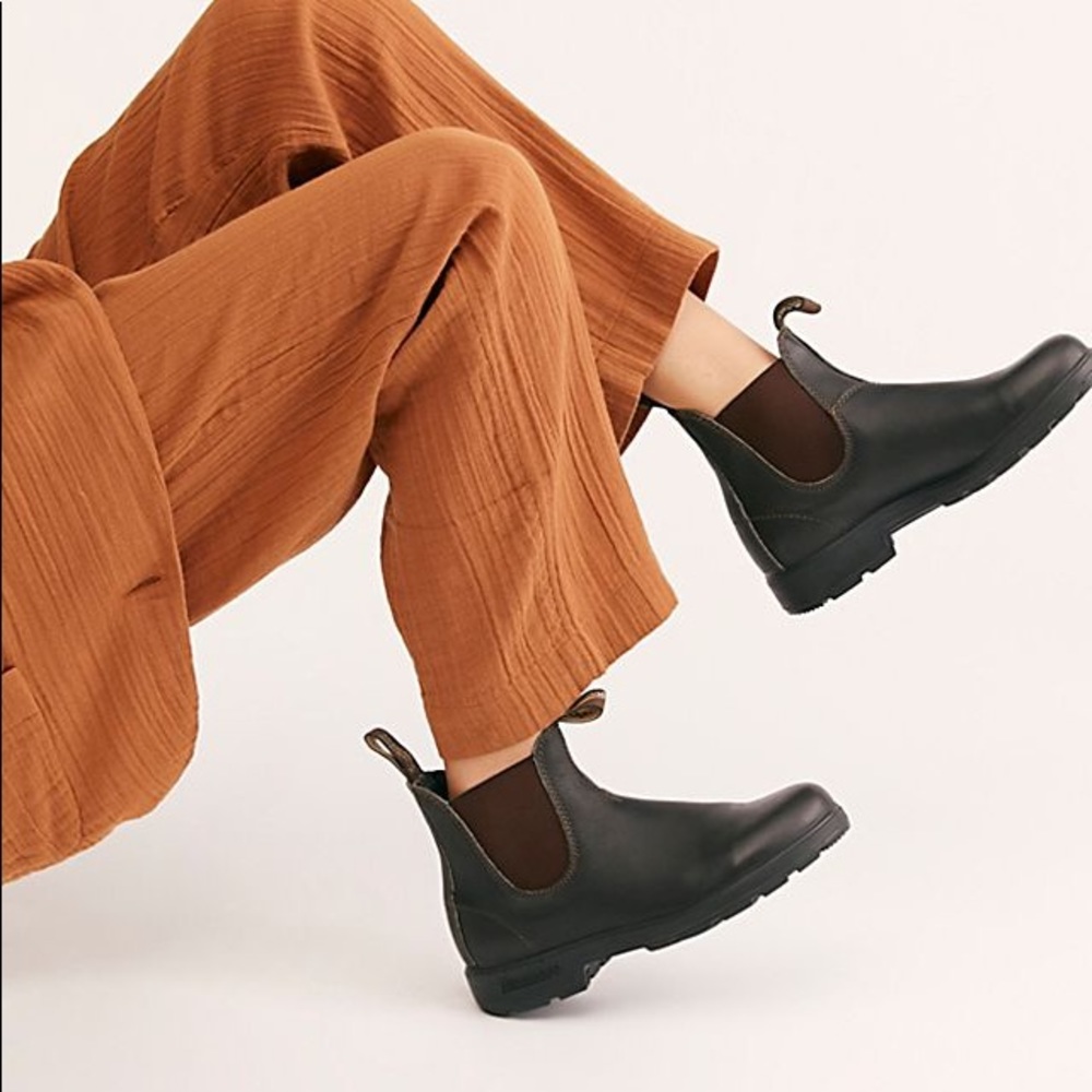 Blundstone 500 Chelsea Stout Brown Boots, New In Box, Size 10.5